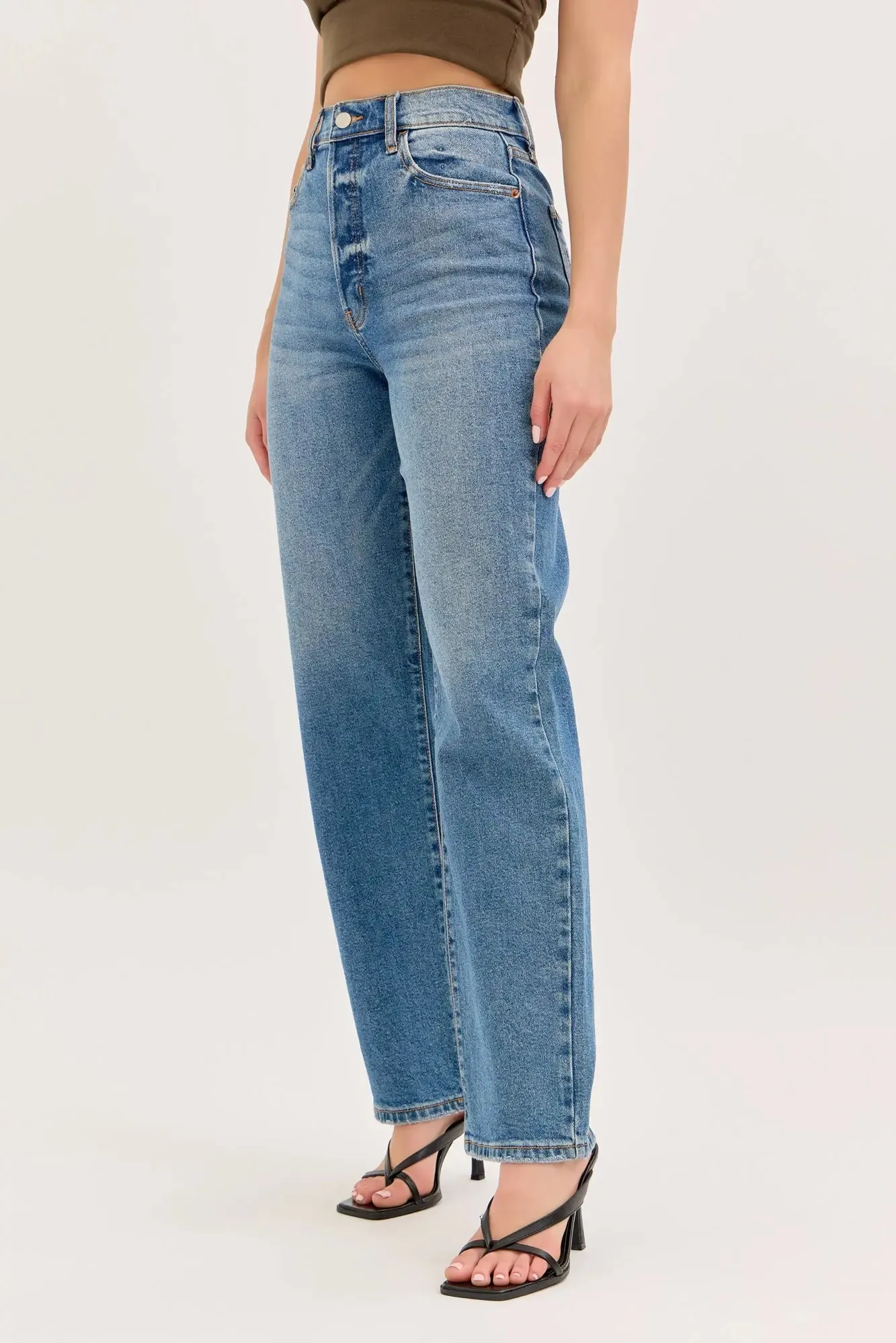 Cello Jeans Super High Rise Dad Jeans  90s Vintage Fit with 5 Pockets