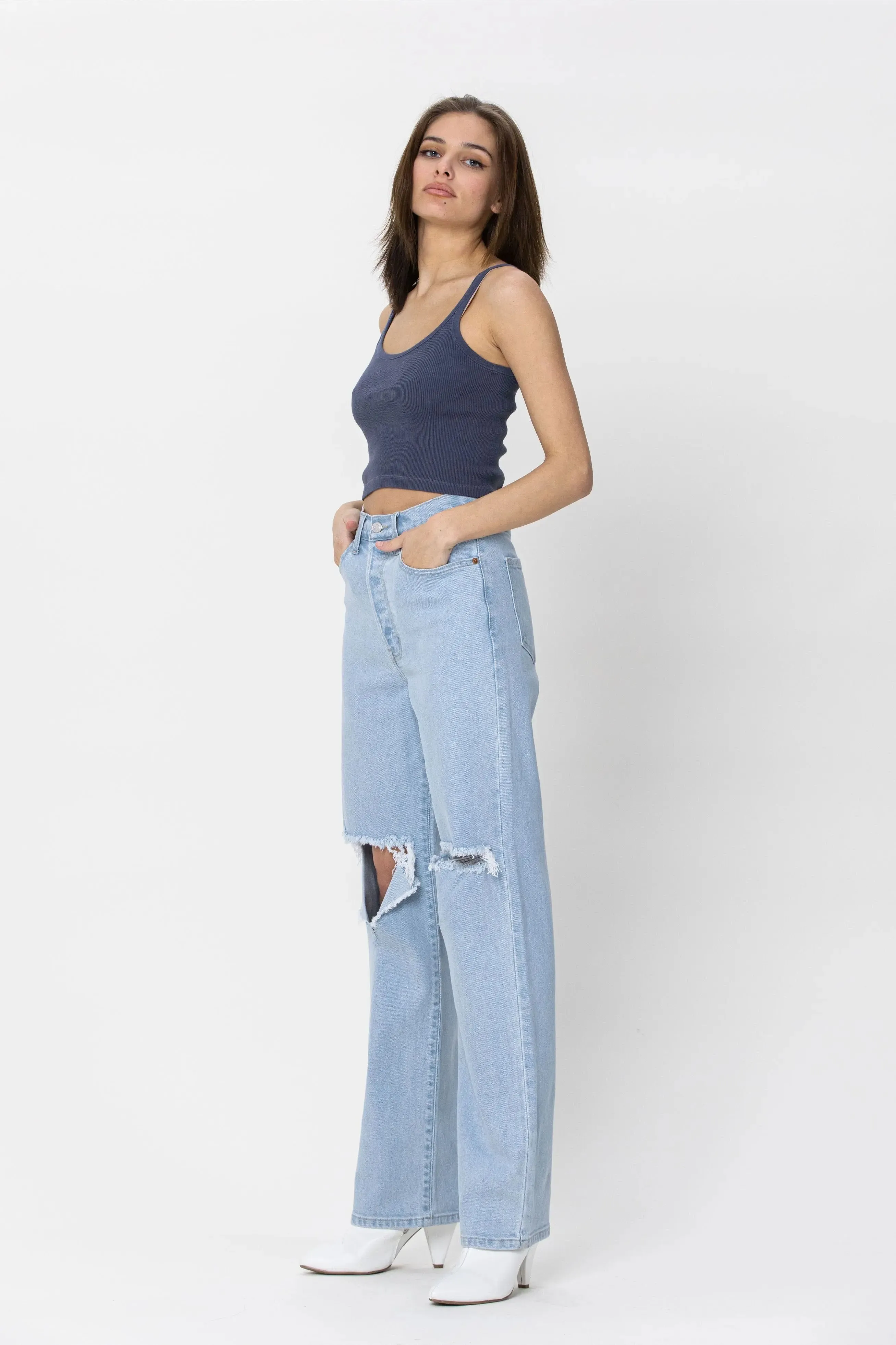 Cello Jeans Super High Rise Destroy Dad Jean  Effortlessly Cool, Comfortably Chic