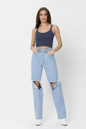 Cello Jeans Super High Rise Destroy Dad Jean  Effortlessly Cool, Comfortably Chic