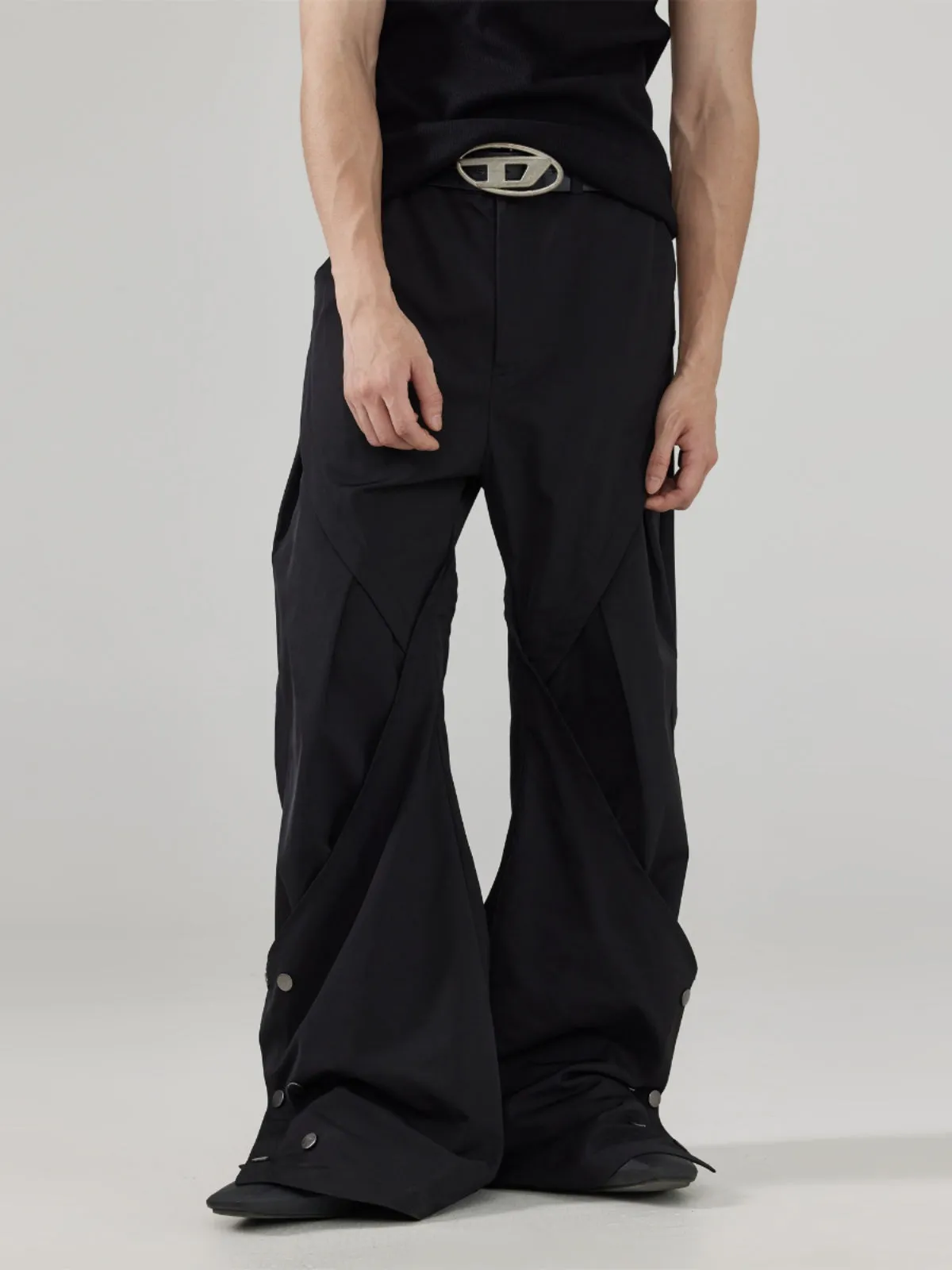 Detachable button casual pants
