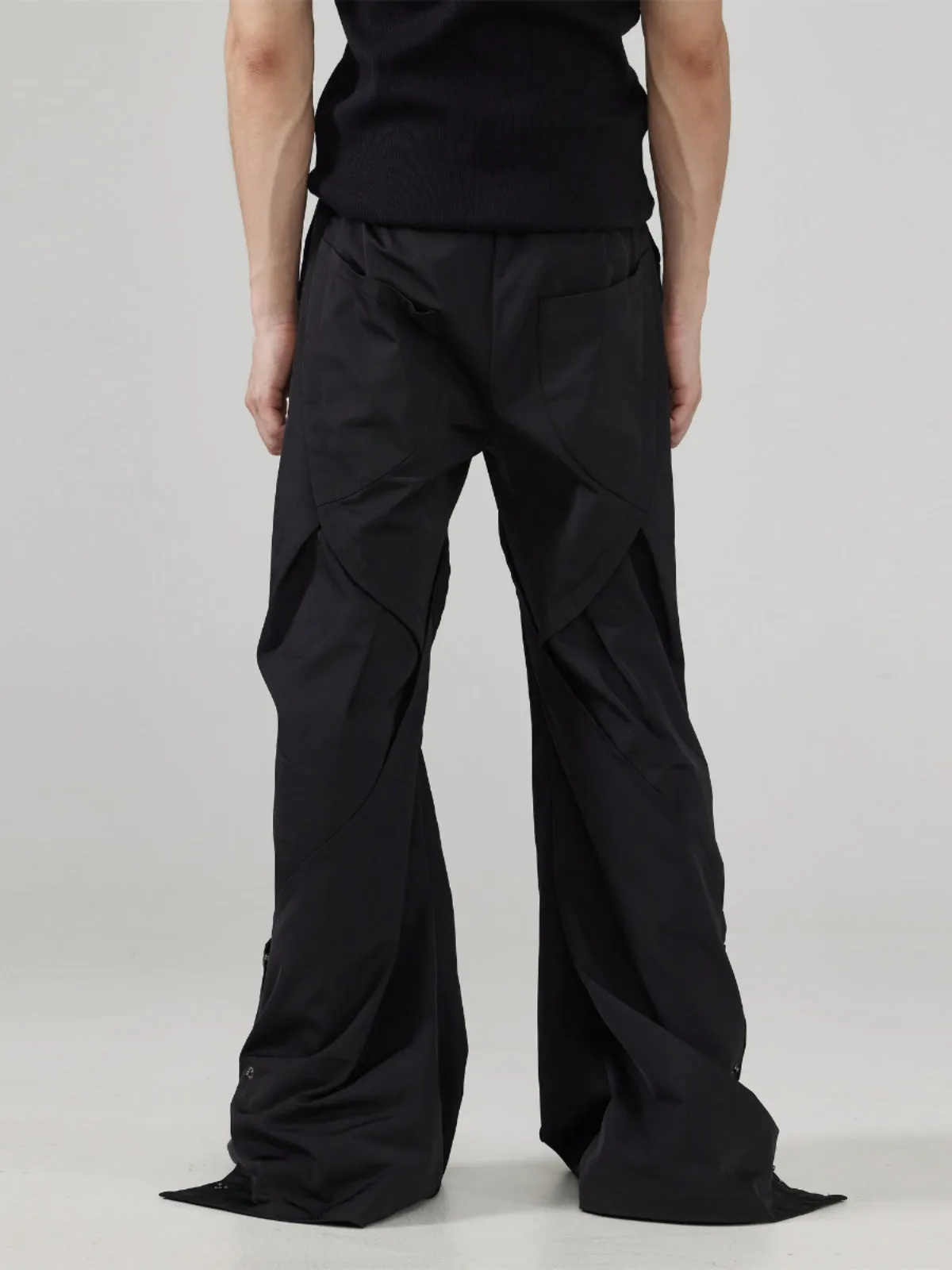 Detachable button casual pants