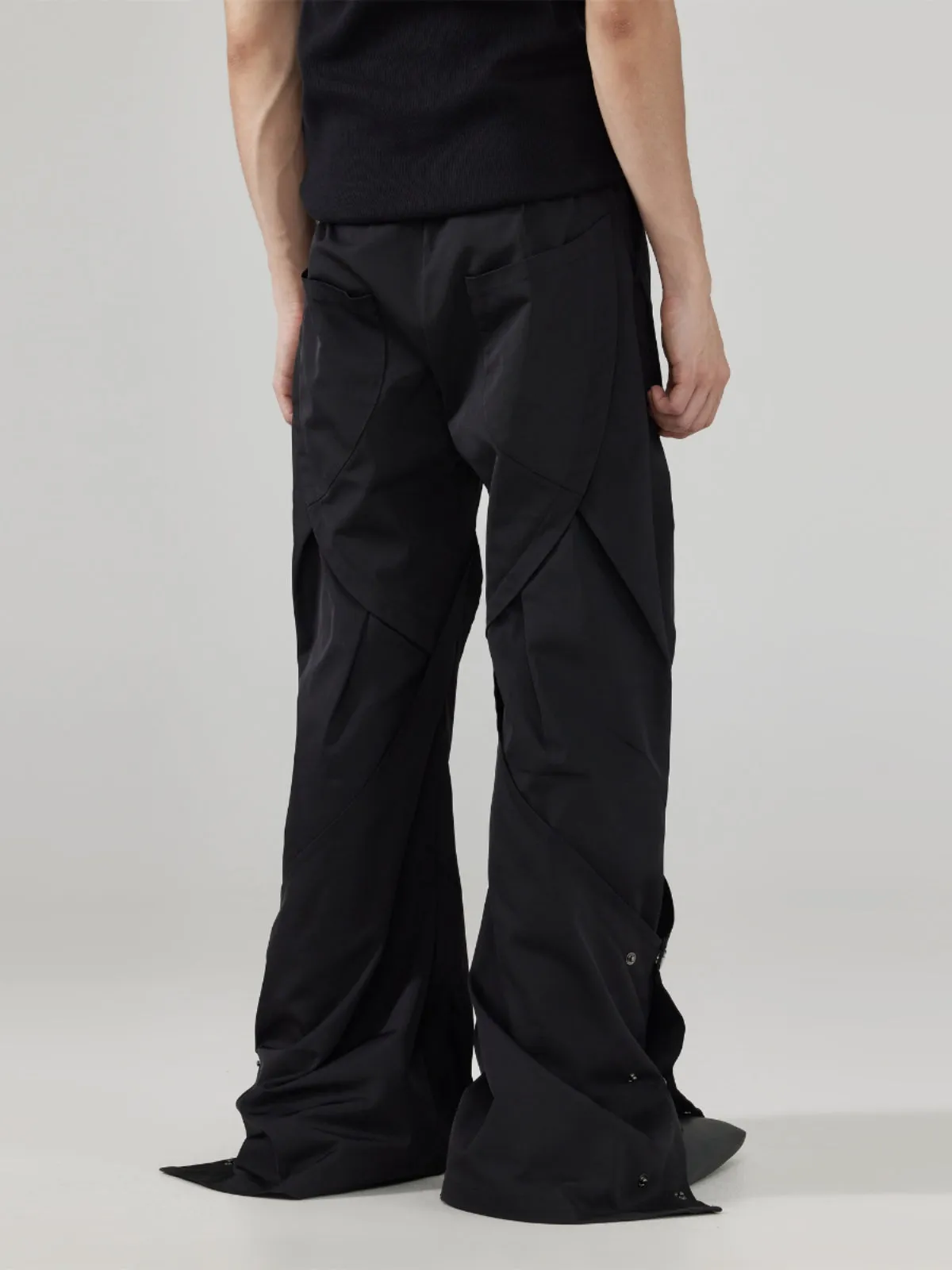 Detachable button casual pants