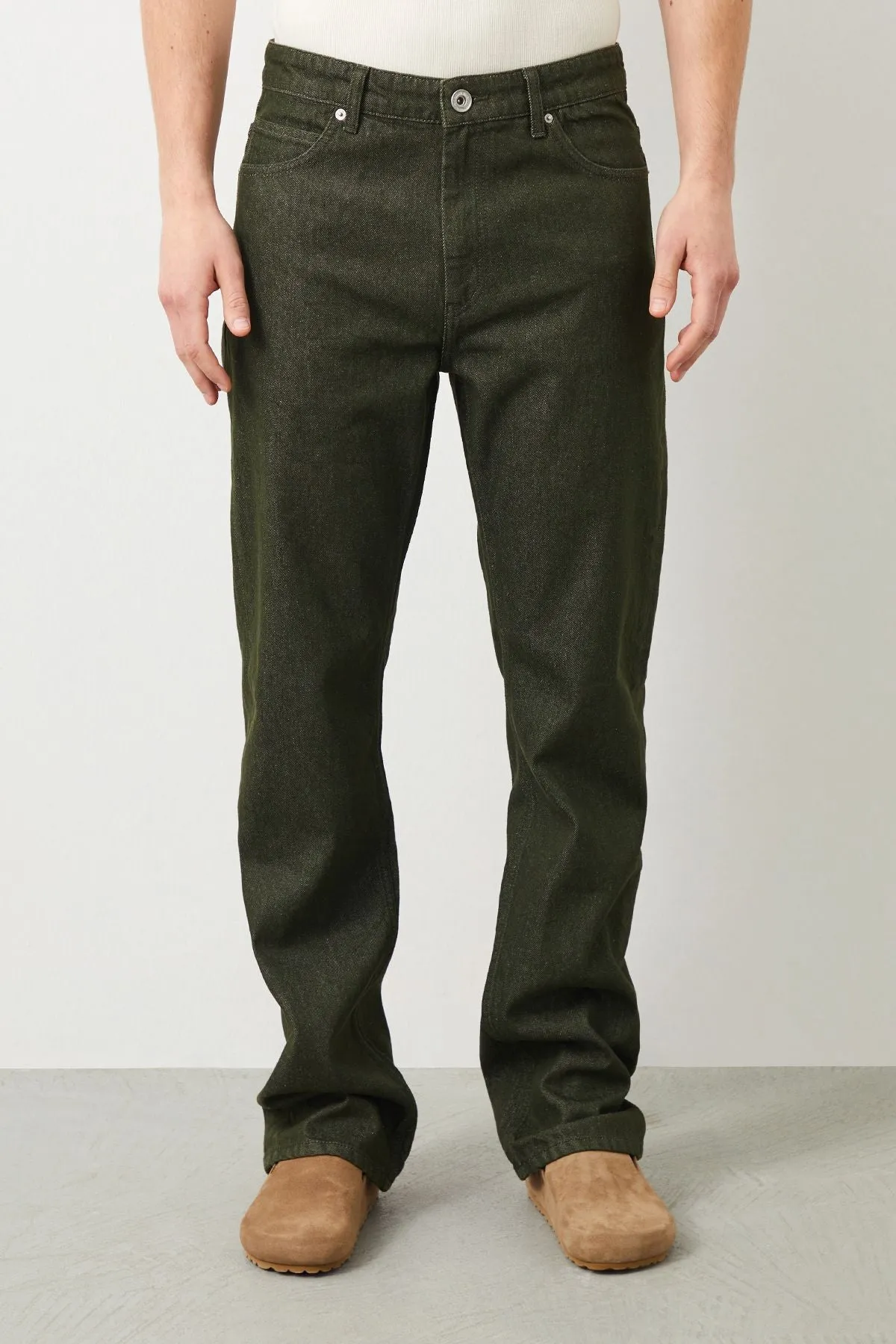 Drej Loose Fit Green Men's Jeans