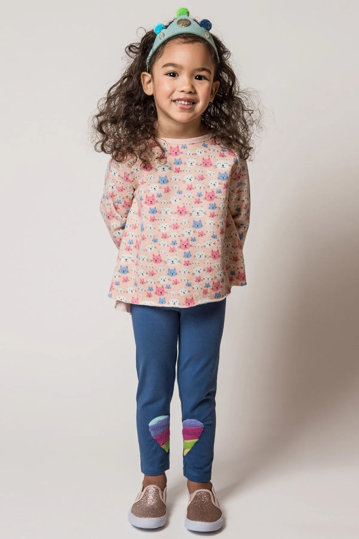 Everbloom Heart Girls Leggings