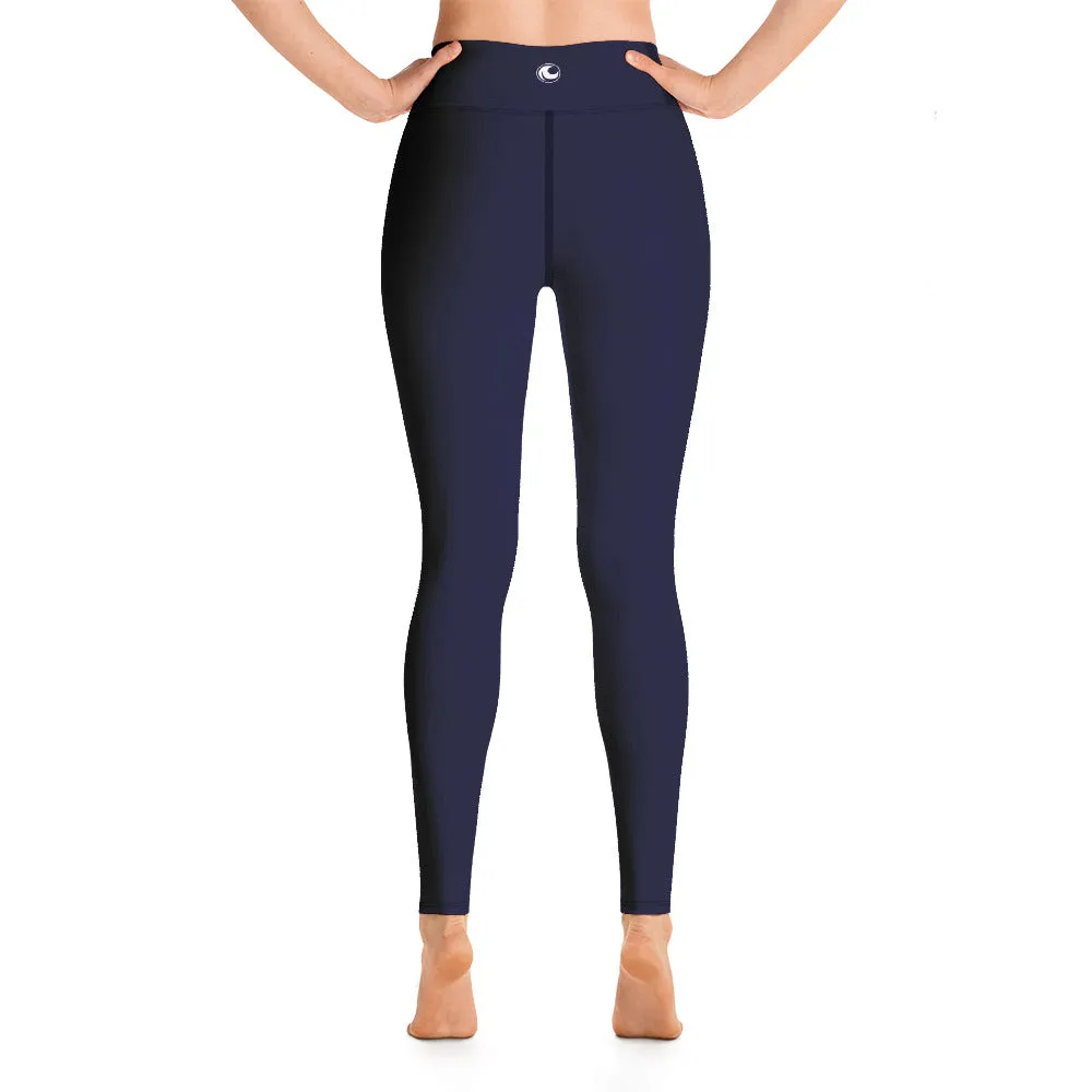 Long Yoga Leggings-Midnight Navy