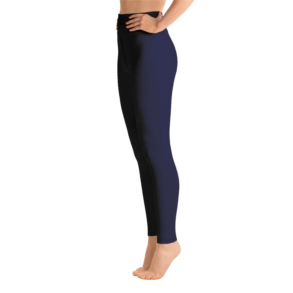 Long Yoga Leggings-Midnight Navy