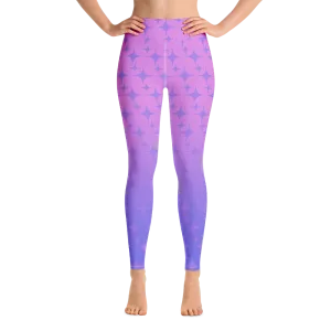 Purple Ghost Sparkle Leggings (Women's XS-XL)