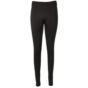 Ribbed Seamless Tuxedo Leggings - Black