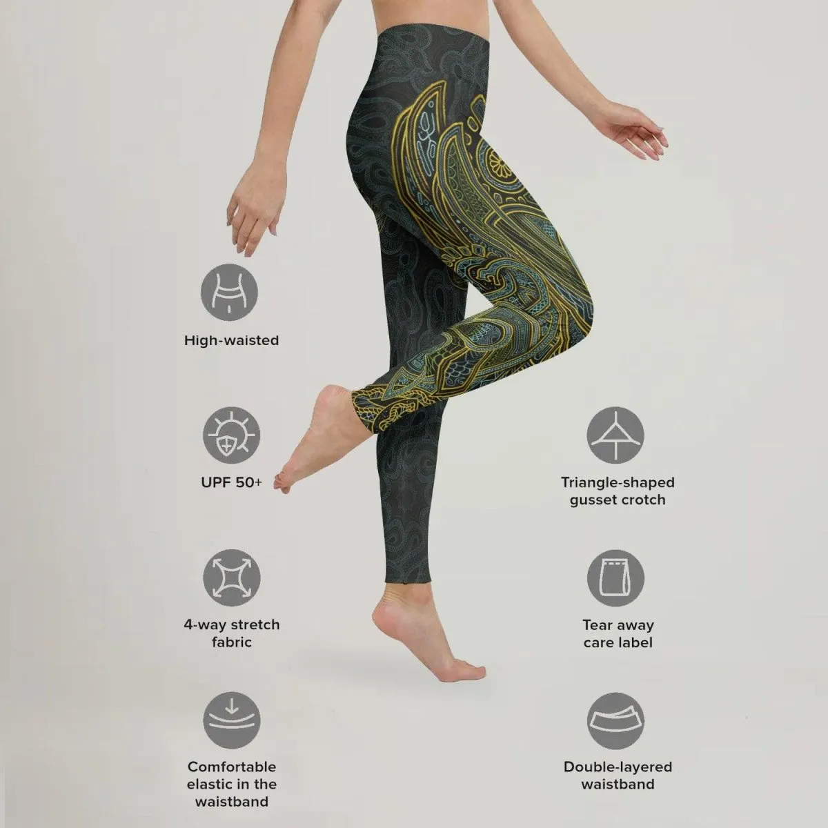 Viking Wildlife Natural Leggings