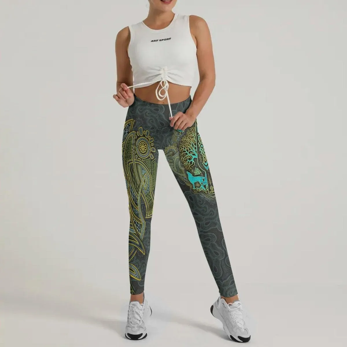Viking Wildlife Natural Leggings