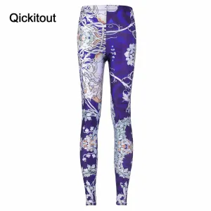 Wholesale Cheap Girls Mucha Black Leggings Digital Printing Slim Pants drop Shipping