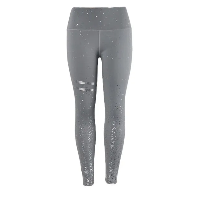 Women Starry Printed Gradient Sport Leggings