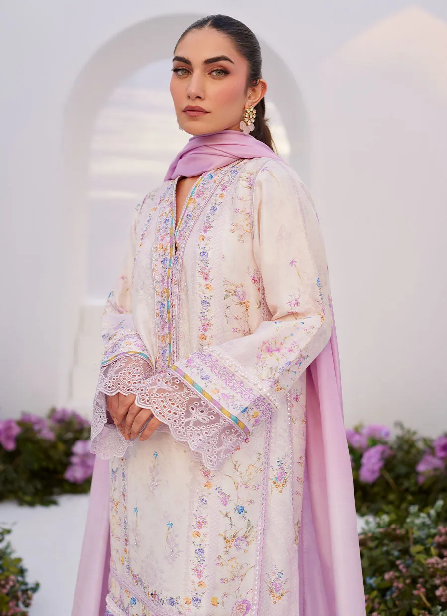Zaza Prints '24 - Heather Lavender Shirt And Dupatta