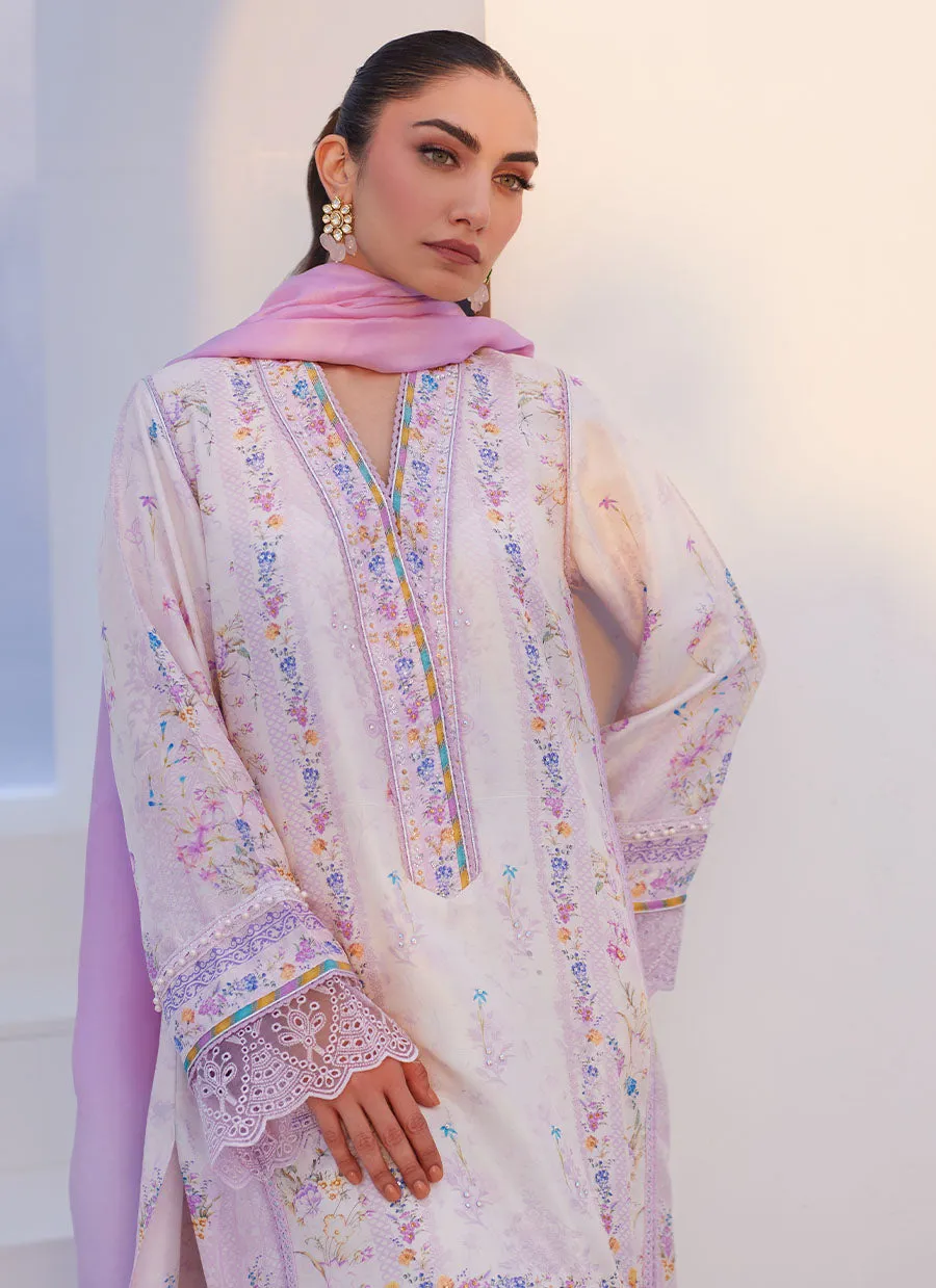 Zaza Prints '24 - Heather Lavender Shirt And Dupatta